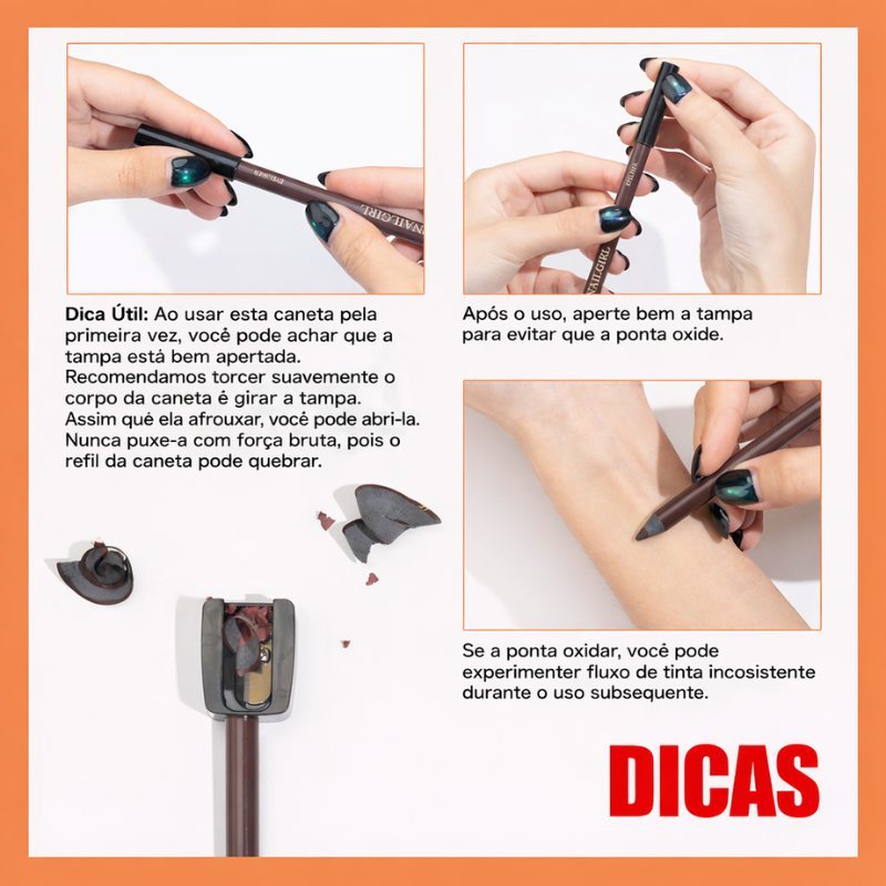 Lápis Delineador à Prova d’Água – Alta Precisão