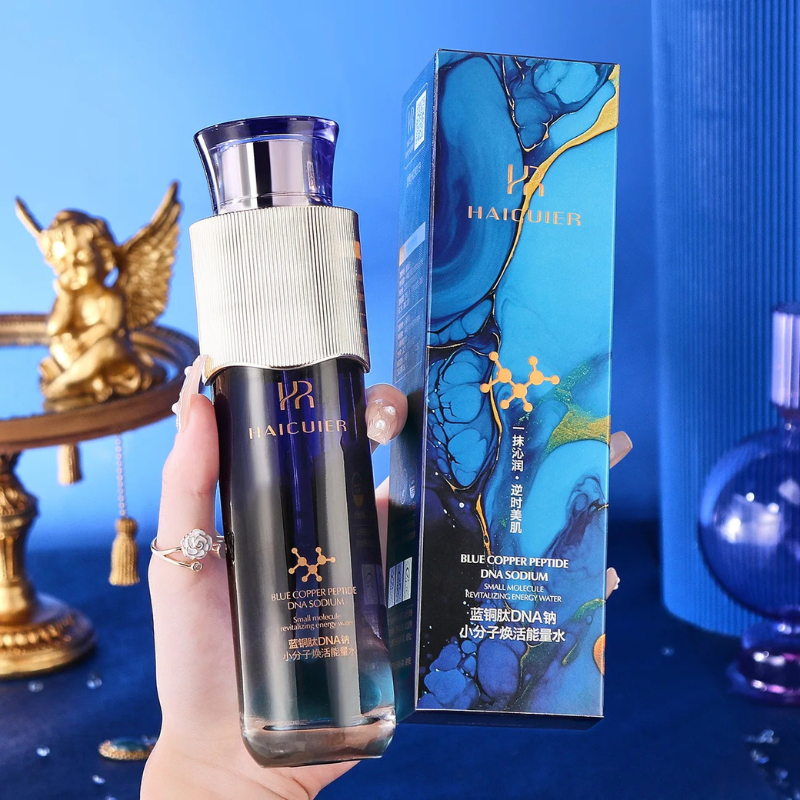 Sérum Peptídeo de Cobre Azul DNA Sódio Pequena Molécula Revitalizante Energia Hidratante - 120ml
