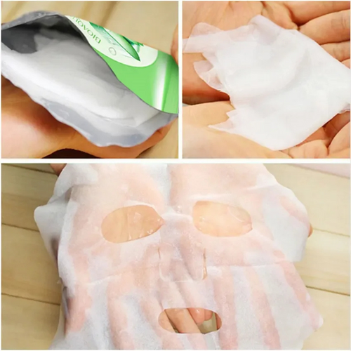 (Compre 1 e Leve 3) Máscara Facial de Colágeno Natural com Aloe Vera - Antienvelhecimento, Hidratante e Clareadora