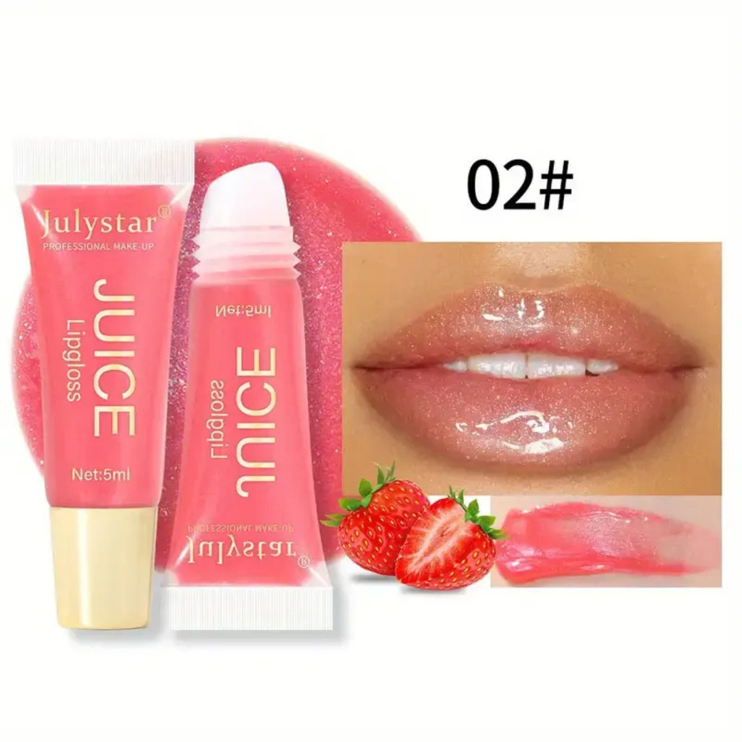 Crystal Jelly Lip Oil – Brilho Hidratante & Plumping com Aroma de Fruta [Compre 1 & Leve 2]
