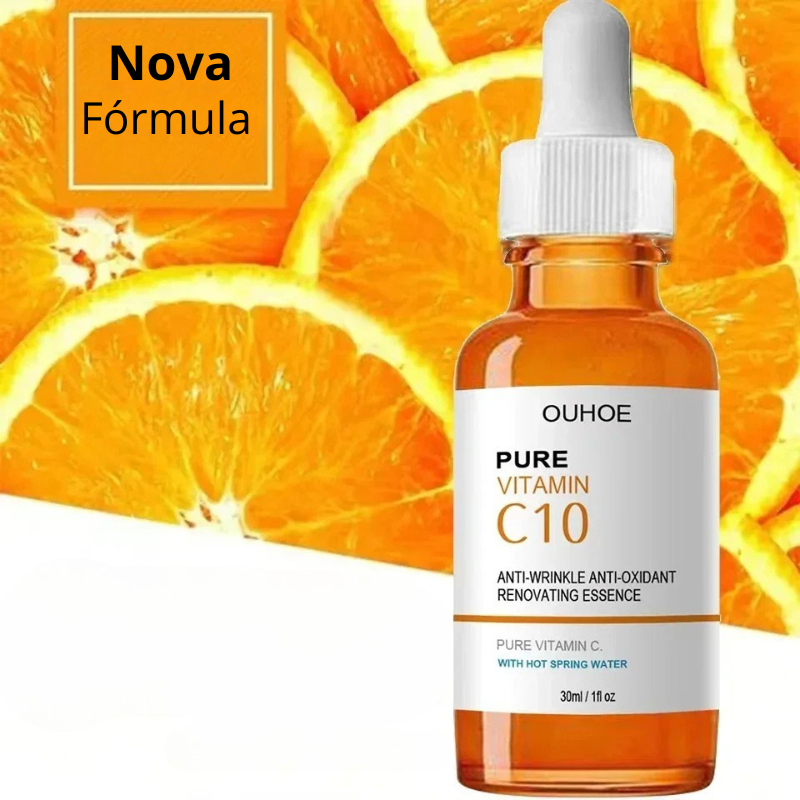 Sérum Clareador e Firmador Vitamina C - Removedor de Rugas e Linhas Finas