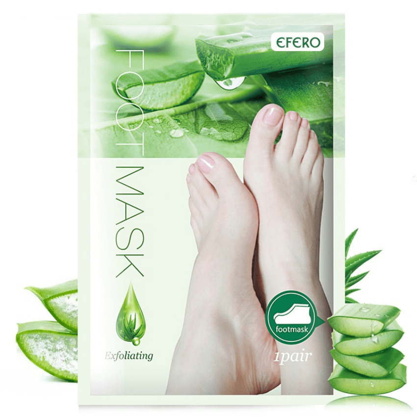Máscaras De Esfoliação Para Os Pés Com Aloe Vera