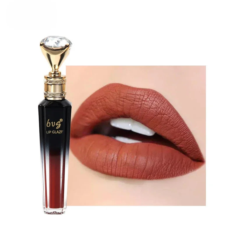 Lip Gloss Labial Diamante – Veludo Fosco de Longa Duração