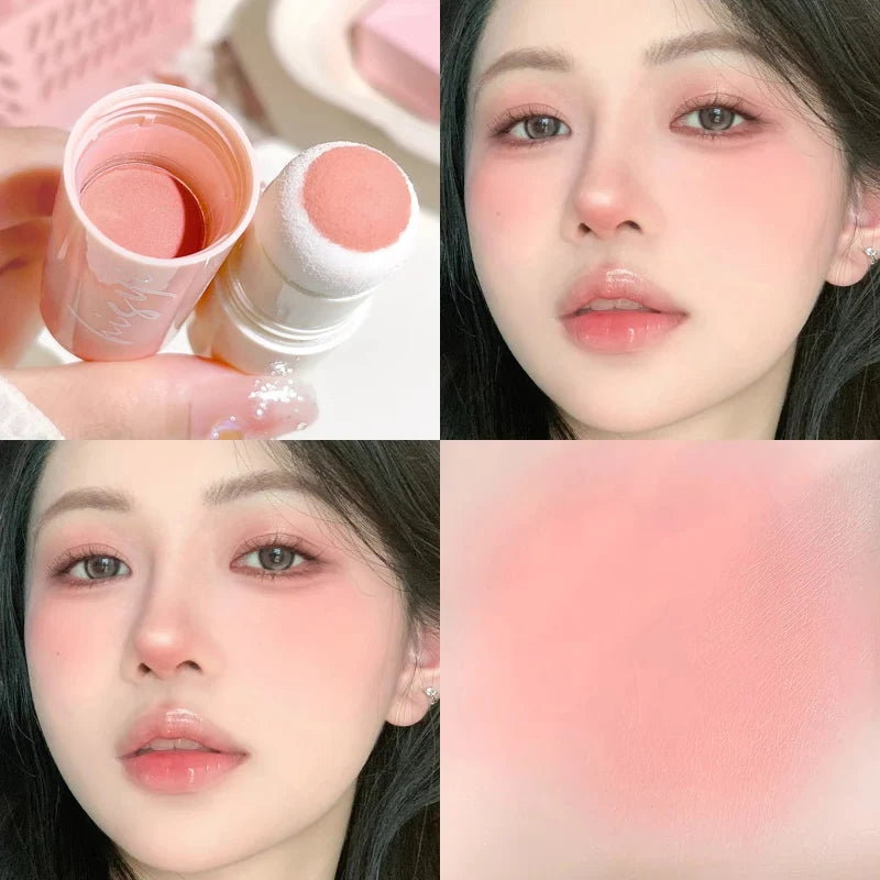 HISYI Cloud Velvet Blush Stick – Blush em Bastão Aveludado Coreano