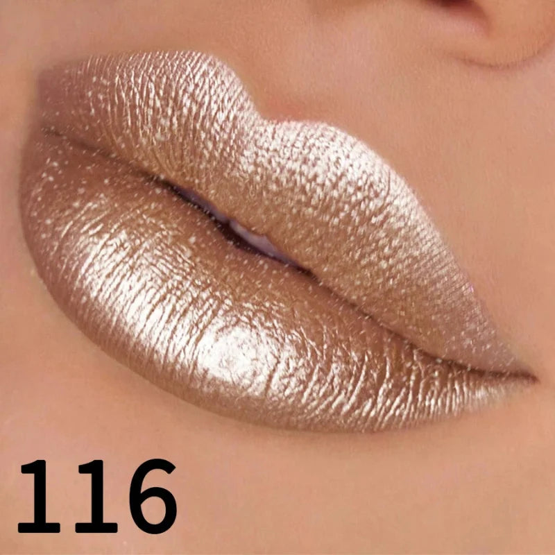 Batom Metálico Brilhante com Glitter – Vapor One