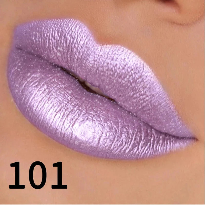 Batom Metálico Brilhante com Glitter – Vapor One
