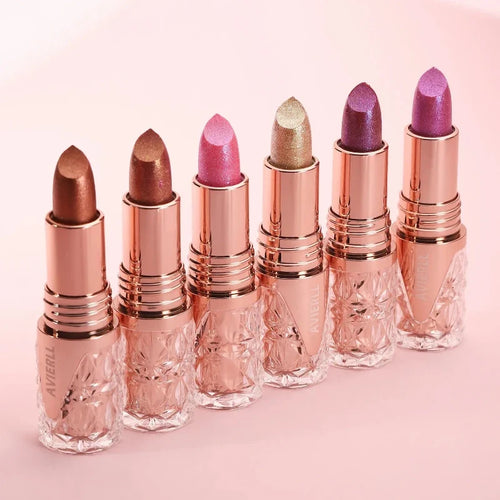 (Compre 2 e Leve 6) Batom One Gold Hidratante de Longa Duração com Glitter À Prova D'Água