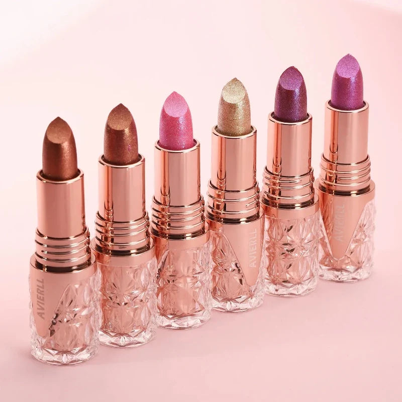 Batom One Gold Hidratante de Longa Duração com Glitter À Prova D'Água