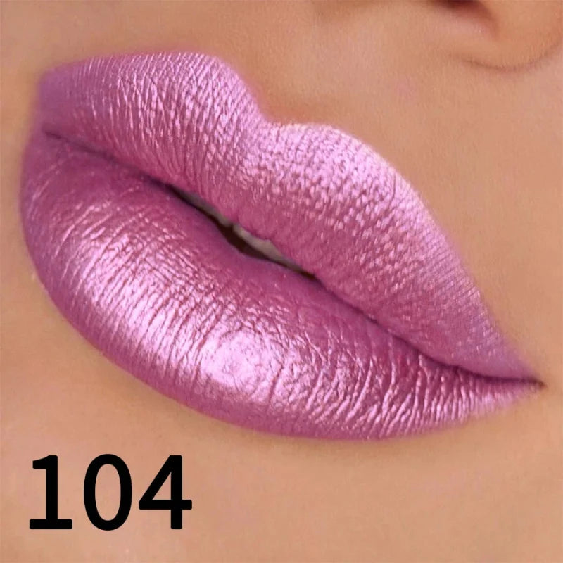 Batom Metálico Brilhante com Glitter – Vapor One