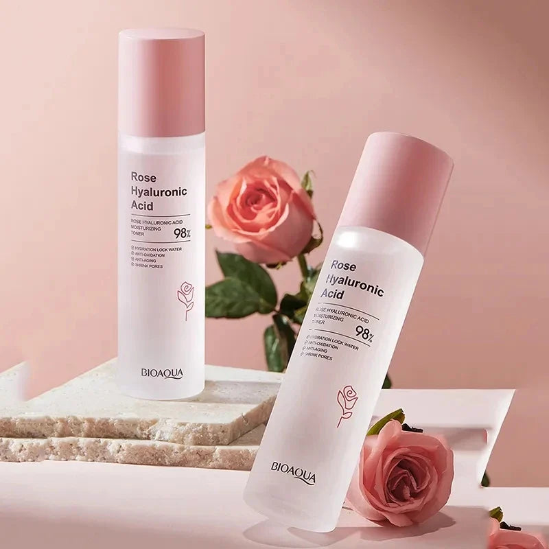 Tônico Facial Hidratante de Rosa e Ácido Hialurônico