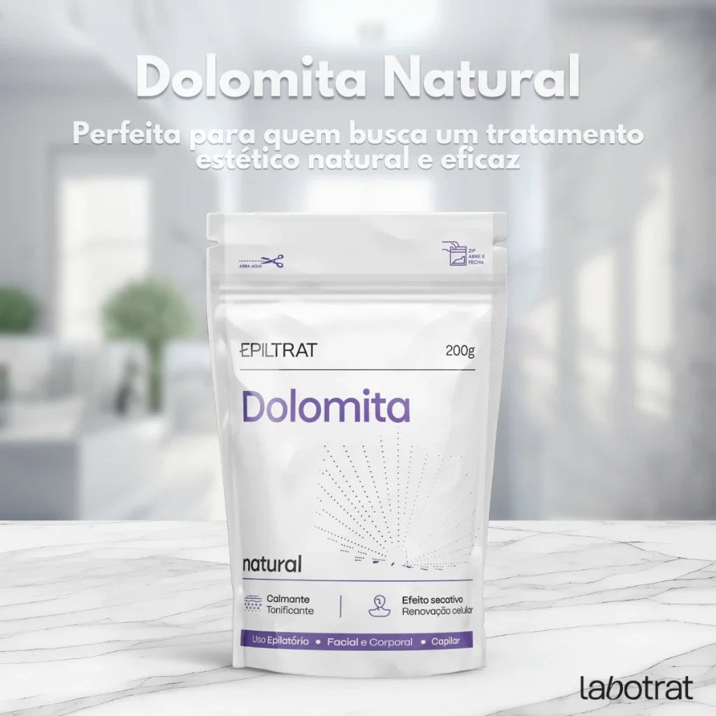 Labotrat Dolomita Cosmética 200g – Argila Clareadora para Tratamento Facial e Corporal