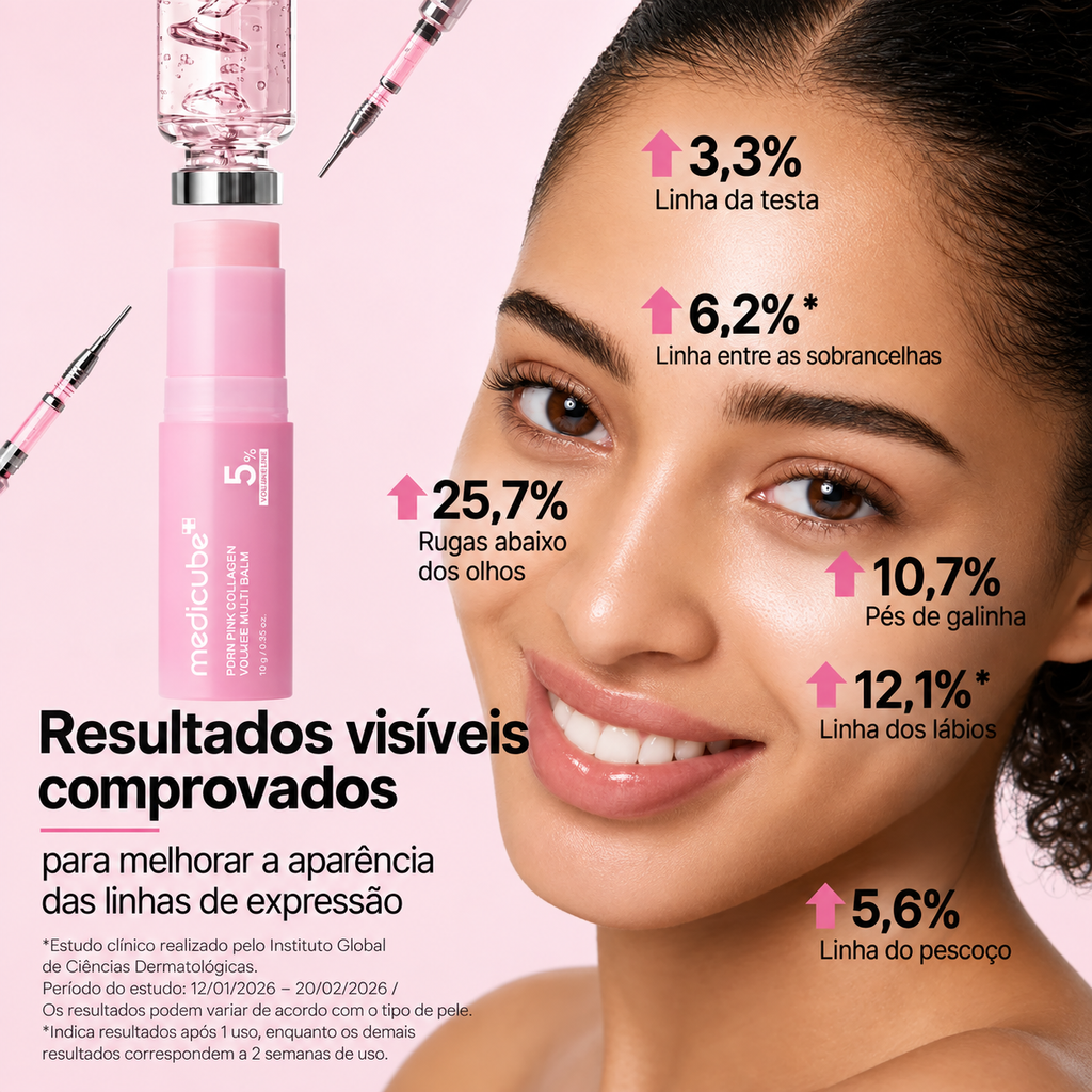 Medicube PDRN Pink Colágeno Volume Multi Balm | 5% Volufiline para Lábios Mais Volumosos